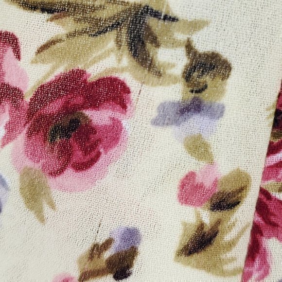 VTG 90s All Over Floral Print Midi Skirt S (Tag size 9) Yellow - Picture 16 of 16